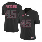 NCAA Men's Alabama Crimson Tide #45 Thomas Fletcher Stitched College Nike Authentic Black Football Jersey JV17Q74HJ